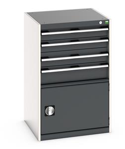 40019055.** Bott Cubio drawer cabinet with overall dimensions of 650mm wide x 650mm deep x 1000mm high...